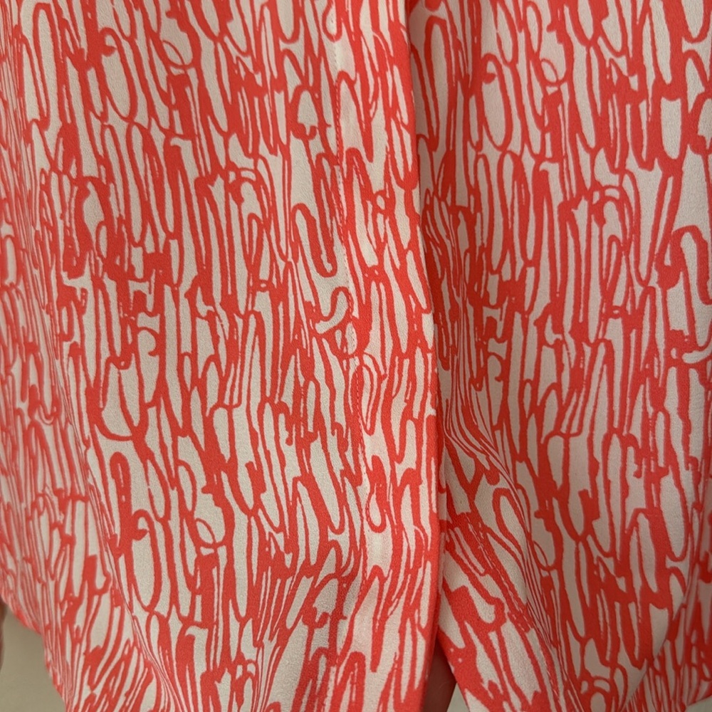 Halogen V Neck Button Down Blouse - image 3